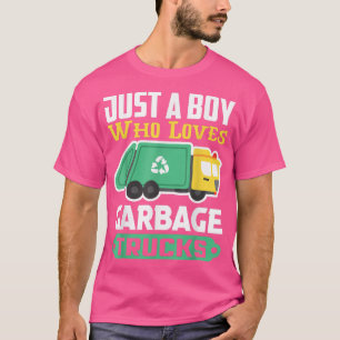 Camiseta Garbage Recycling Truck Just A Boy Who Loves Garba