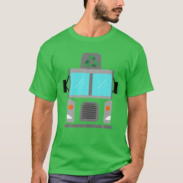Camiseta Garbage Truck Driver Halloween Costume Toddler Boy (Anverso)