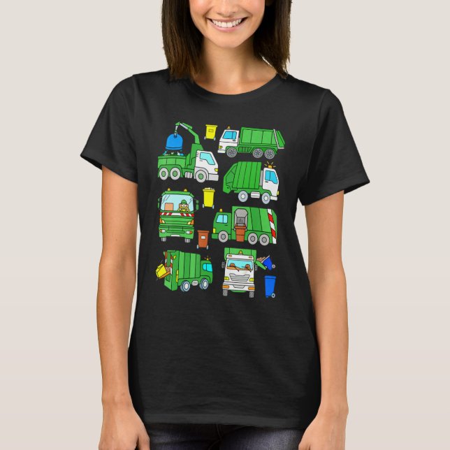 Camiseta Garbage Truck Dump Trash Trucks (Anverso)