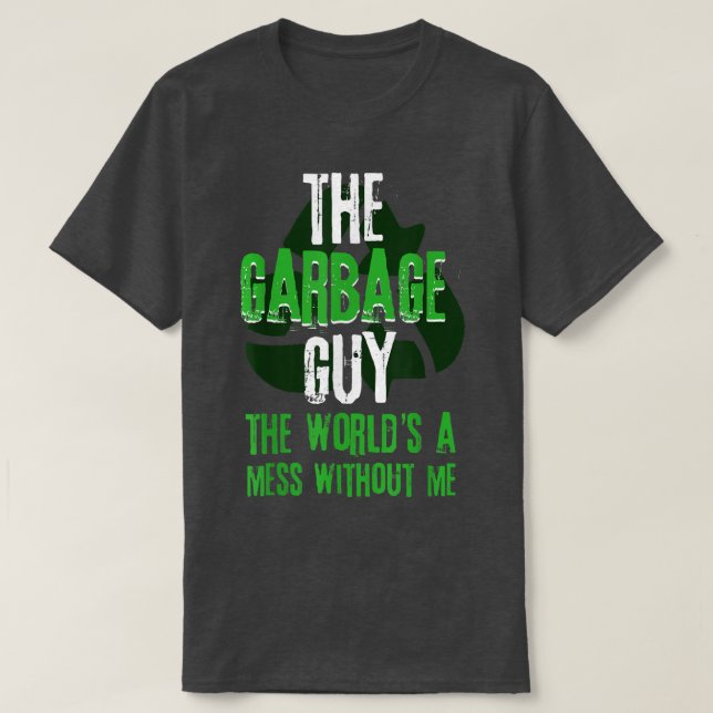 Camiseta Garbage Truck Recycle Waste Trash Collector Earth  (Diseño del anverso)