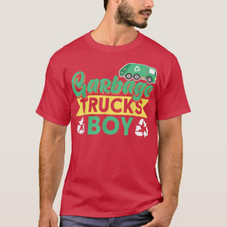 Camiseta Garbage Trucks Boy Waste Management Garbage Truck 