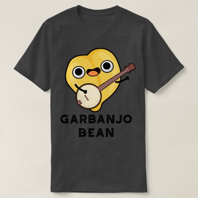 Camiseta Garbanjo Bean Cute Garbanzo Banjo Pun (Diseño del anverso)