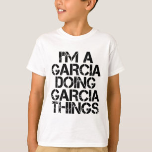 Camiseta Garcia Funny Surname Family Tree Birday Reunion