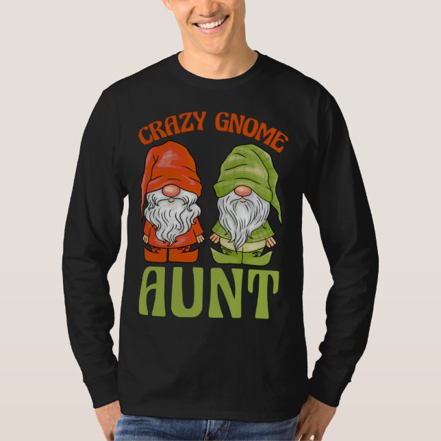 Camiseta Garden Gnome Crazy Gnome Aunt (Anverso)