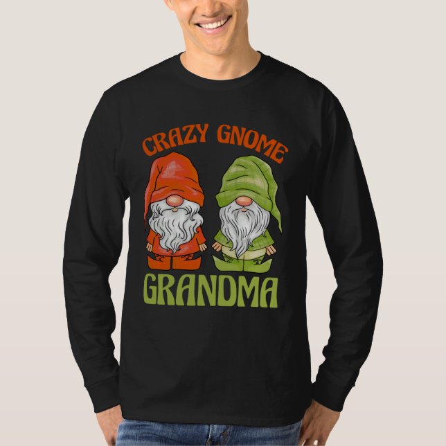 Camiseta Garden Gnome Crazy Gnome Grandma (Anverso)