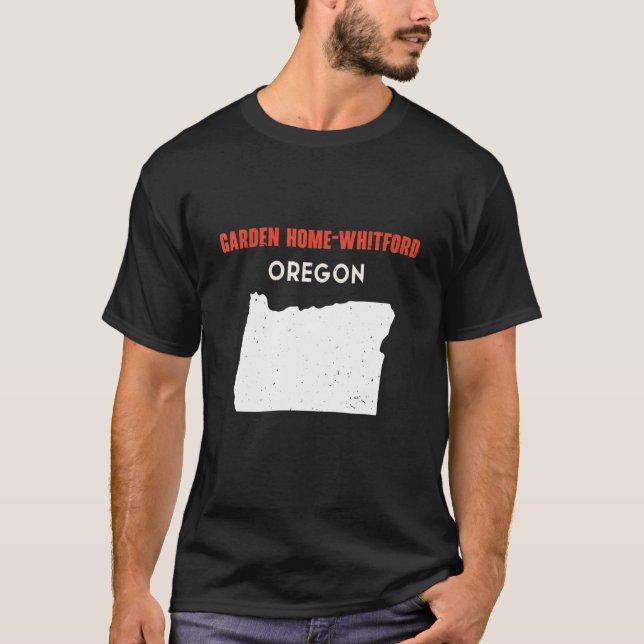 Camiseta Garden Home Whitford Oregon USA State America Trav (Anverso)