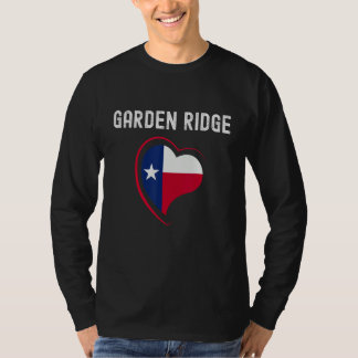 Camiseta Garden Ridge Texas Flag Heart Design Unifying & Ch
