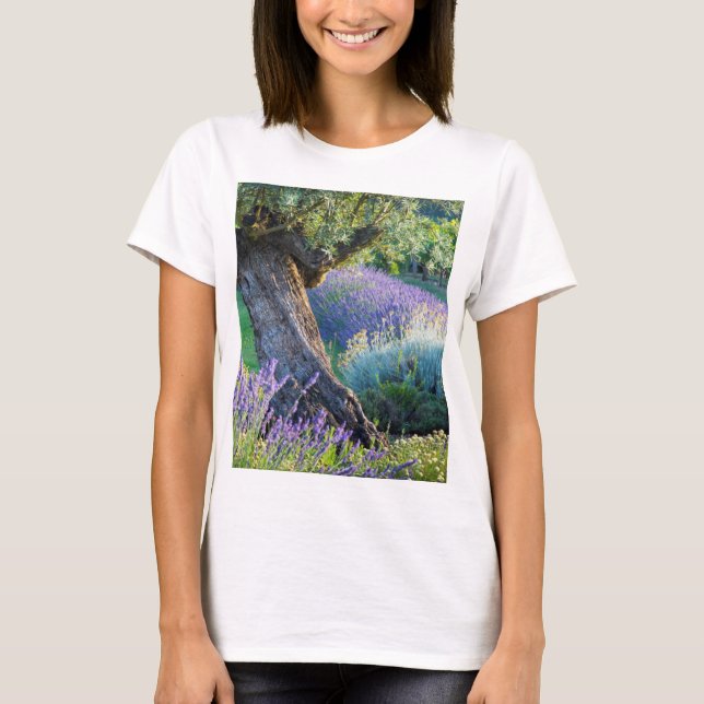 Camiseta Garden scenic with flowers, France (Anverso)