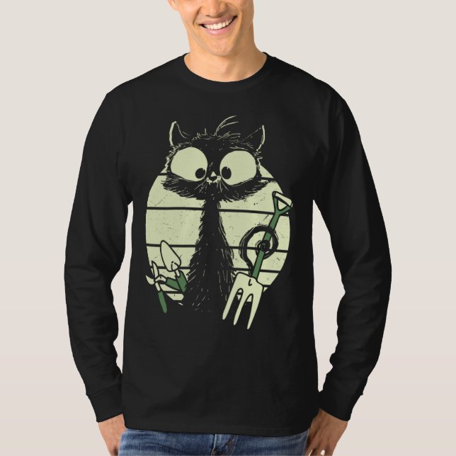 Camiseta Gardener Cat Gardening Cat Cute Cat With Digging F (Anverso)