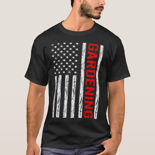 Camiseta Gardener de bandera de los Estados Unidos (Anverso)
