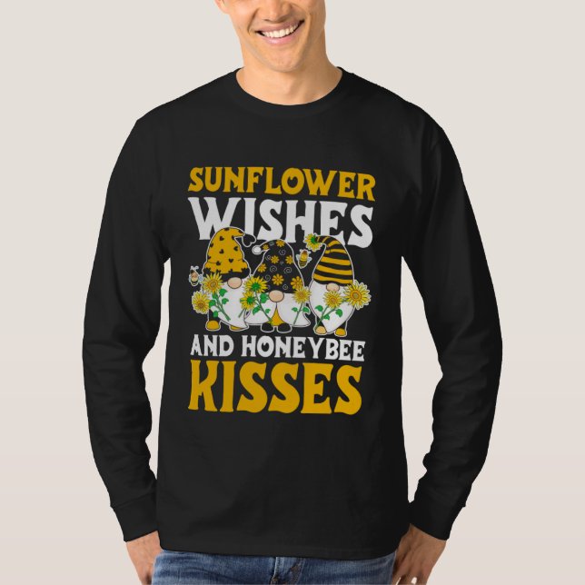 Camiseta Gardener Honeybee Garden Plants Flowers Gardening  (Anverso)