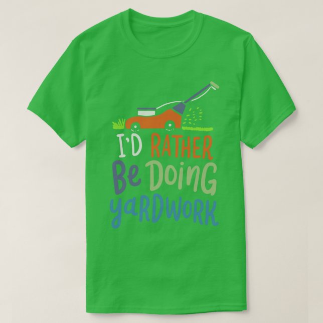 Camiseta Gardener Lawn Mower (Diseño del anverso)