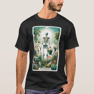 Camiseta Gardener Tarot Card Skeleton Gardening