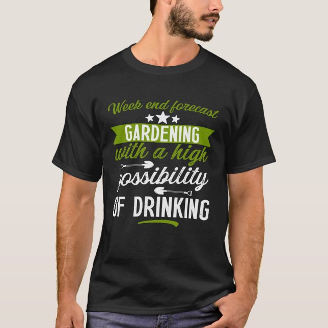 Camiseta Gardening   gardener outfit drinking men  1 (Anverso)