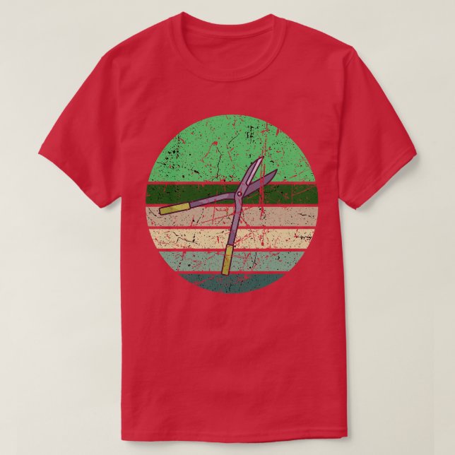 Camiseta Gardening Hedge Trimmer Retro (Diseño del anverso)
