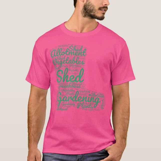 Camiseta Gardening Word Cloud Allotment Gardener Gardening (Anverso)
