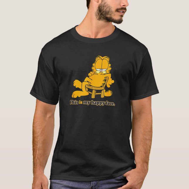Camiseta Garfield Happy Face (Anverso)