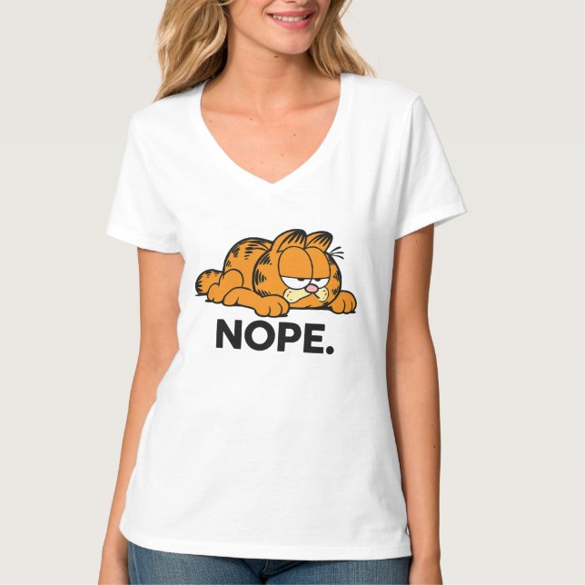 Camiseta GARFIELD NOPE T-Shirt (Anverso)