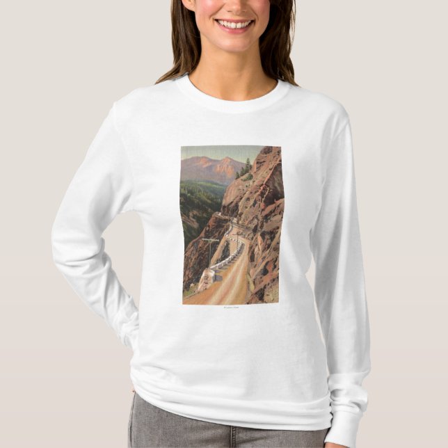 Camiseta Garganta de Uncompahgre y millón de carreteras de (Anverso)