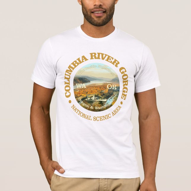 Camiseta Garganta del río Columbia NSA (Anverso)