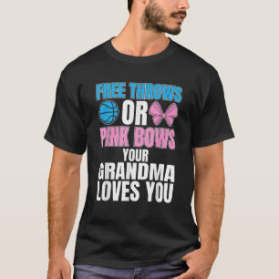 Camiseta garganta libre o arcos rosados La abuela te ama a
