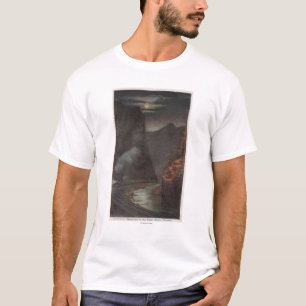 Camiseta Garganta real, CO - opinión del claro de luna del