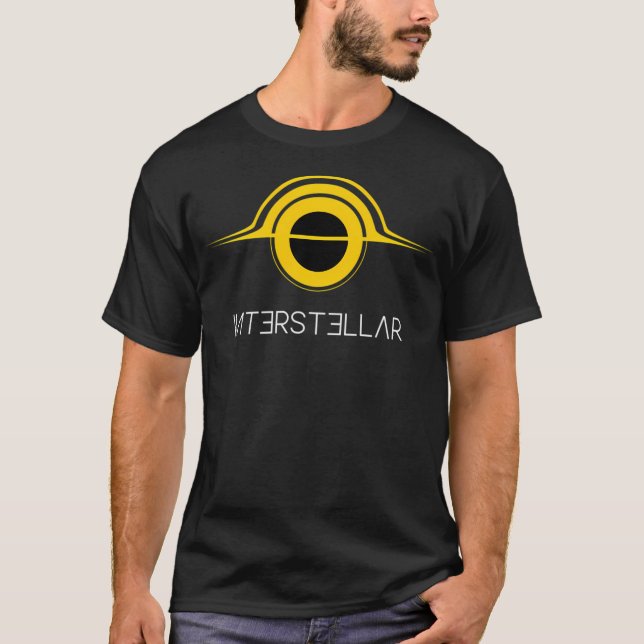 Camiseta Gargantua interestelar (amarillo) (Anverso)