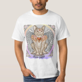 Camiseta Gargola de gato con joyas