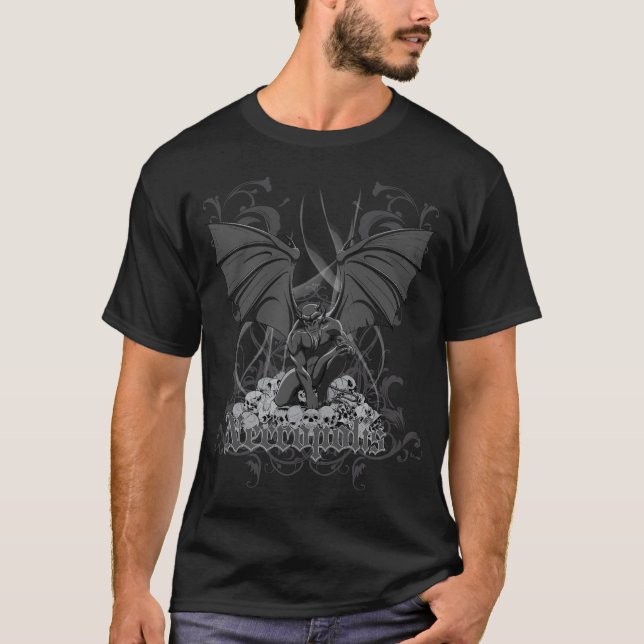 Camiseta Gargoyle del guarda de la necrópolis (Anverso)