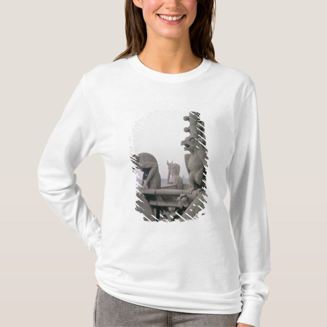 Camiseta Gargoyles en la barandilla del grande (Anverso)