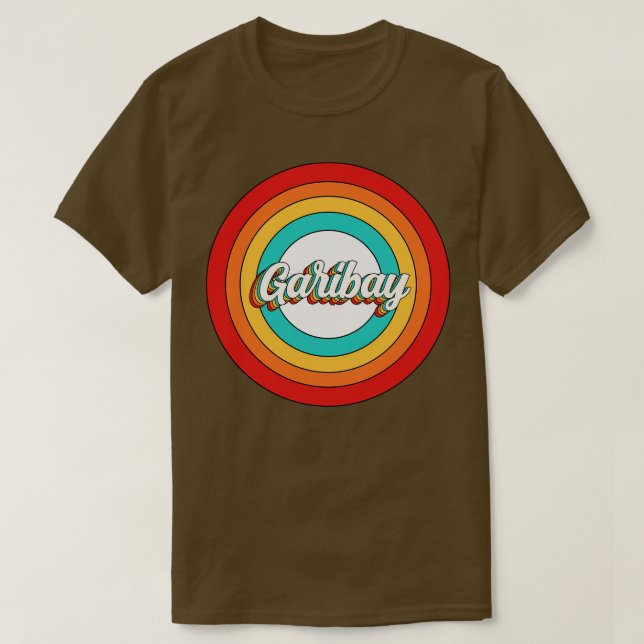 Camiseta Garibay Nombre Shirt Vintage Garibay Circle (Diseño del anverso)