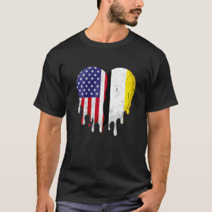 Camiseta Garifuna Patriota Americano Crecer País Fundido Él