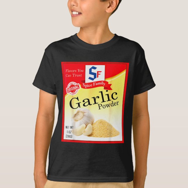 Camiseta Garlic Wder Sce Group Costume Family Matching Hall (Anverso)