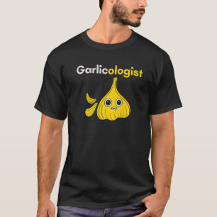 Camiseta Garlicólogo Chef Cocina Pan Cocinero Ajo
