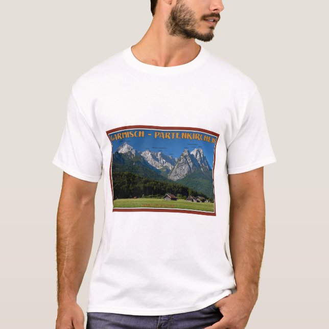 Camiseta Garmisch - el Zugspitze y el Alpspitze (Anverso)