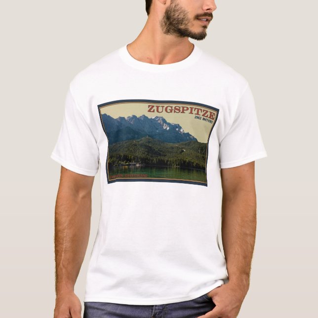 Camiseta Garmisch - Zugspitze sobre el Eibsee (Anverso)
