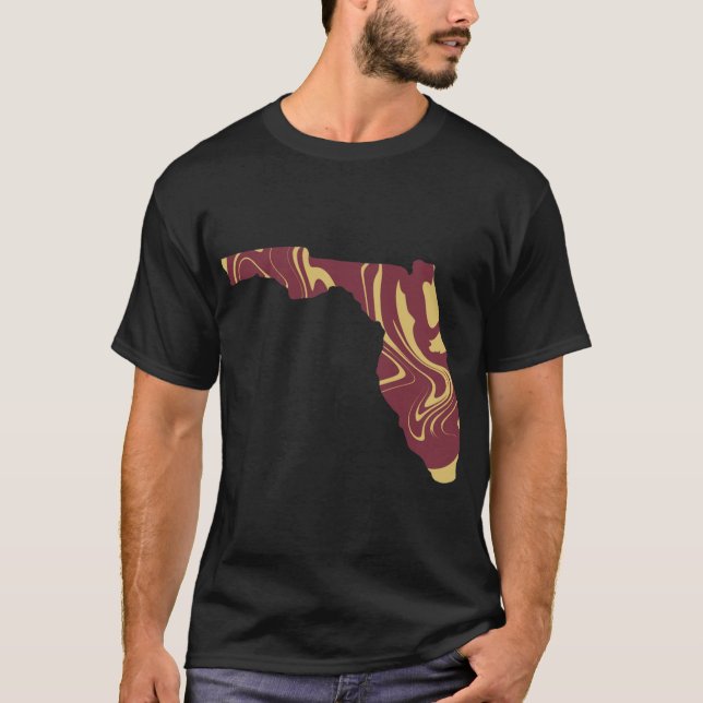 Camiseta Garnet y oro del estado de Florida (Anverso)