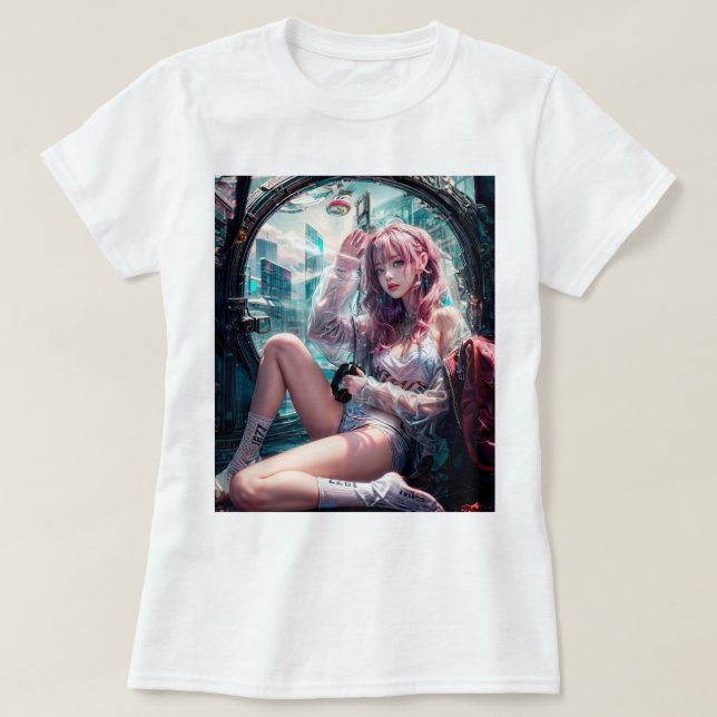 Camiseta garota do futuro (Diseño del anverso)