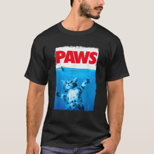 Camiseta Garras Gato y Ratón Parodia Divertida y Linda para