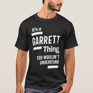 Camiseta Garrett Personalized Name Birthday Gift