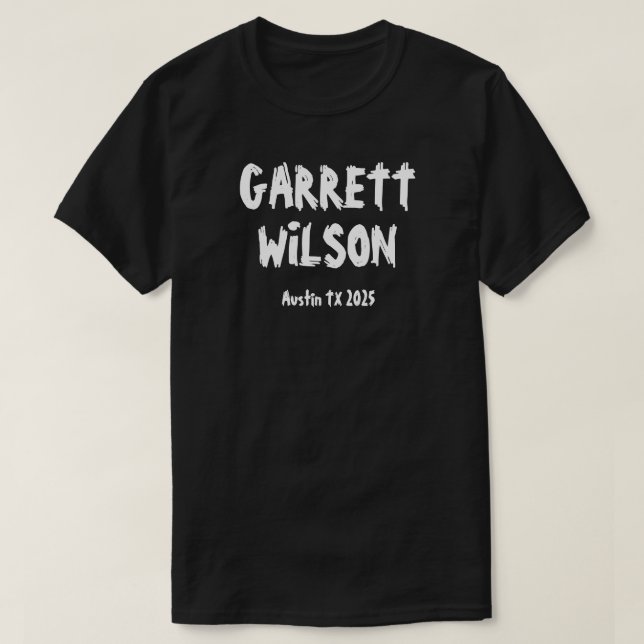 Camiseta Garrett Wilson Negro (Diseño del anverso)