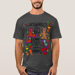 Camiseta Gartenarbeit su mein Las botas de Yoga Wellington 