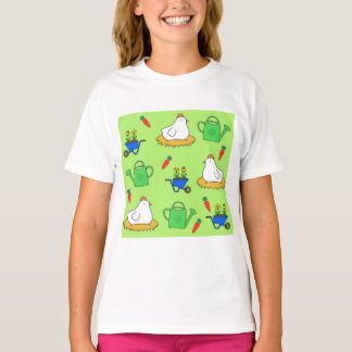 Camiseta Gartenliebe, hangemalte Motive