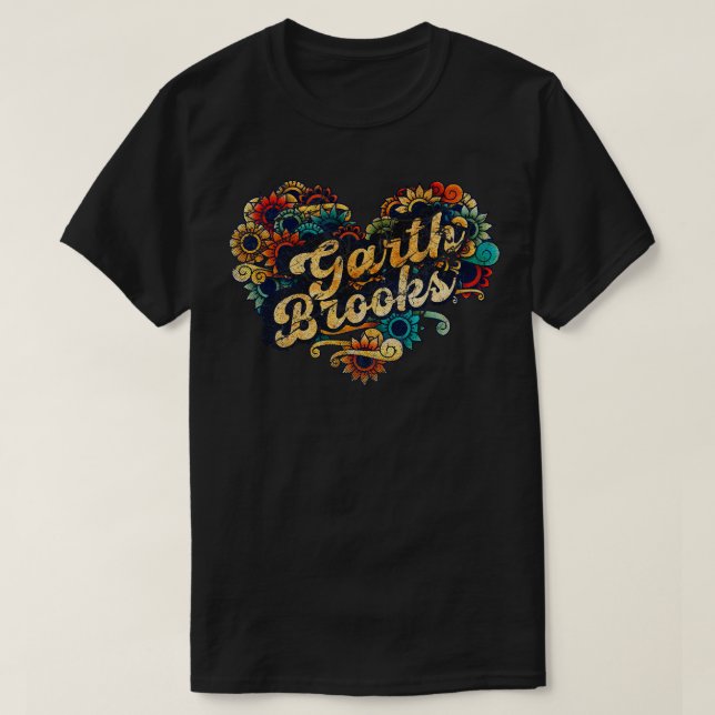 Camiseta Garth Brooks VIGNETTE COLOR ANTIGUO (Diseño del anverso)