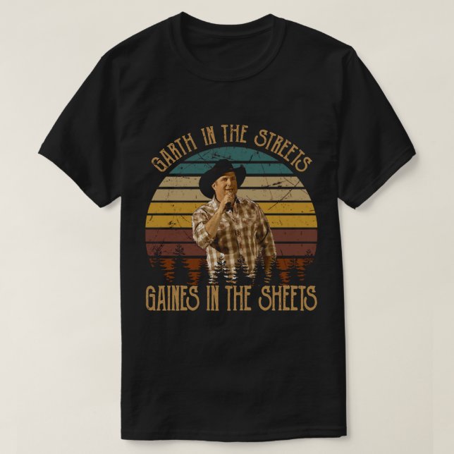 Camiseta Garth y Gaines en el Pegatina de la calle (Diseño del anverso)