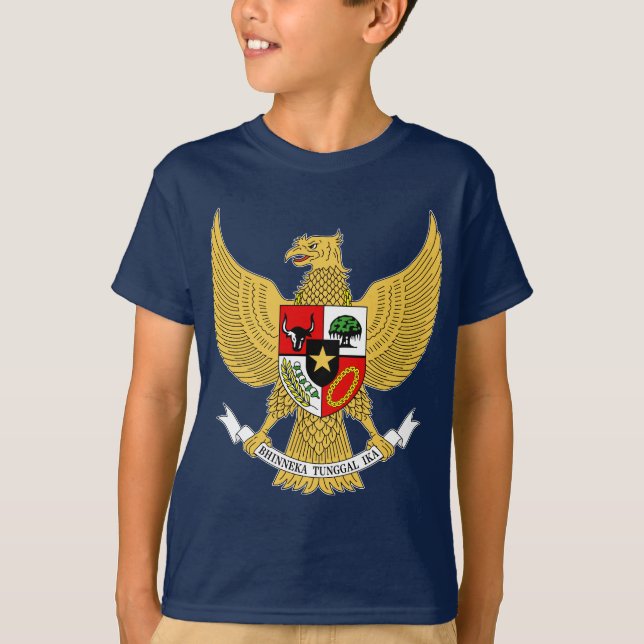 Camiseta Garuda Pancasila, t arma Indonesia, Indonesia (Anverso)