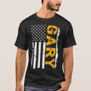 Camiseta Gary City, Estado Indiana Residentes Bandera Ameri