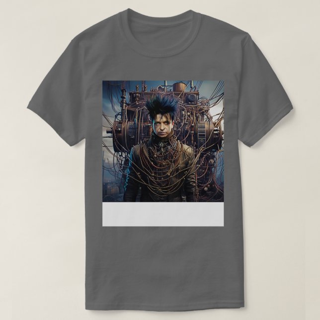 Camiseta Gary Numan Steampunk TShirt (Diseño del anverso)