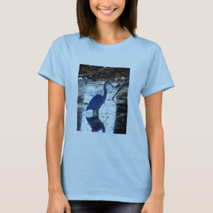 Camiseta garza de gran azul