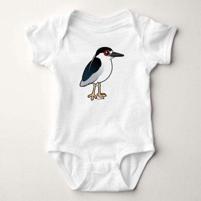Camiseta garza de noche Negro-coronada (Anverso)